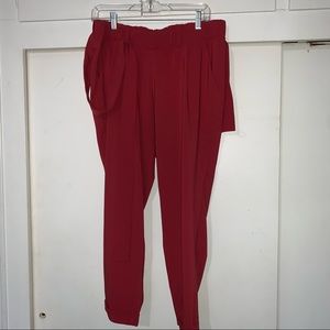 Rust colored Torrid tie waist trouser